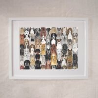 Dog Assembly - Canine Breeds Art Print