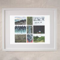 Explore 9 - Wanderlust Adventure Travel Art Print