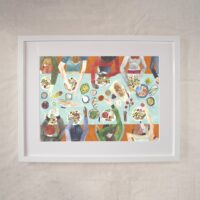 Feast - Family Dining Art Print