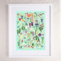 Fruit & Veg - Illustrated Guide Art Print