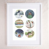 Homes of the World - Multi Image Art Print