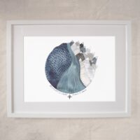 Mountains to Climb Oceans to Swim - Wanderlust Art Print