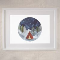 Starry Roundscape - Wild Camping Art Print