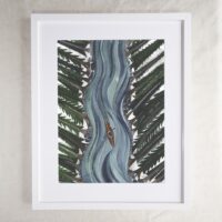 Kayak - River Adventure Art Print