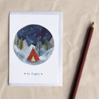 Be Happy - Adventure Camping Greetings Card
