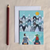 Mountain Lovers - Adventure Couple Greetings Card
