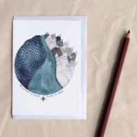 Mountains to Climb, Oceans to Swim - Wanderlust Greetings Card