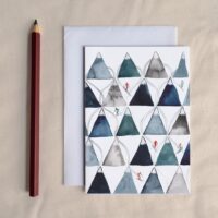 Ski Mountain - Winter Sports Greetings Card