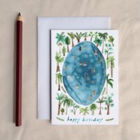 Swim Wild - Outdoor Summer Swimming Greetings Card