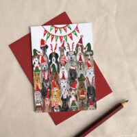 Waggy Christmas - Festive Dogs Greetings Card - MULTIPACK AVAILABLE