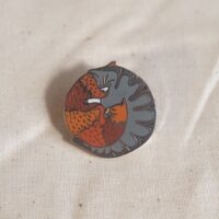 Love Cats - Romantic Cat Love Enamel Pin Badge