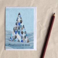 Mountains of Luck - Good Luck Adventure Greetings Card