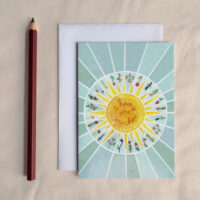 Sending Sunshine - Positive Wishes Greetings Card
