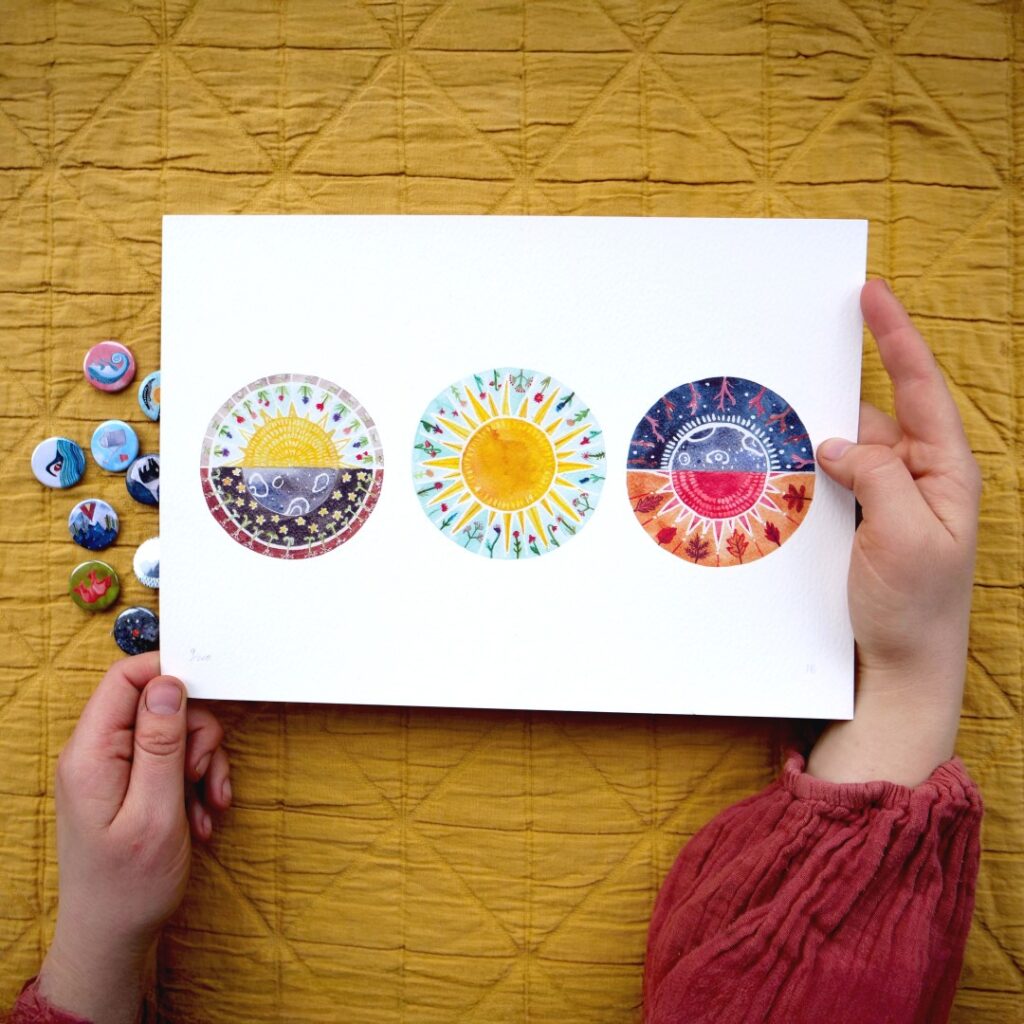 Hattie Buckwell Solstice Equinox Art Print (Large)