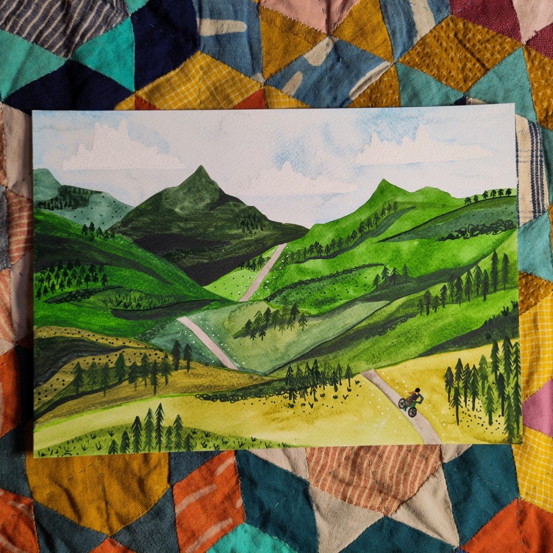 Ride Free - A4 Original Watercolour Painting
