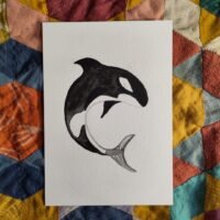 Orca - A5 Original Watercolour Painting